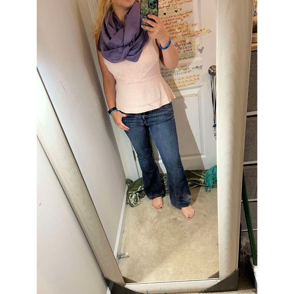 COPY - ❤️🧣BEAUTIFUL DESIGNER SCARF🧣❤️INFINITY LONG EUC GIFT Purple Violet - Picture 6 of 6